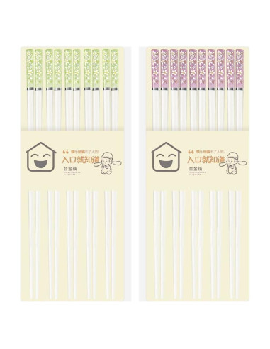 10 Pares de Palillos Reutilizables de Entrenamiento LYART 24cm