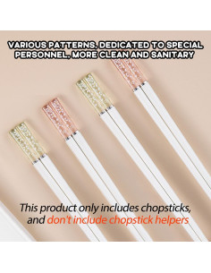 10 Pares de Palillos Reutilizables de Entrenamiento LYART 24cm 2