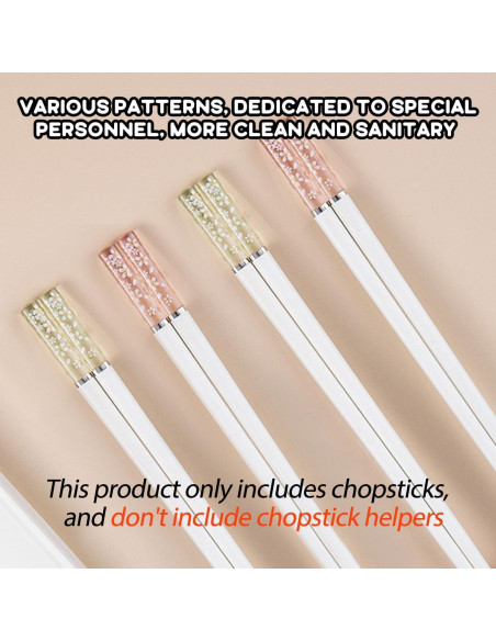 10 Pares de Palillos Reutilizables de Entrenamiento LYART 24cm