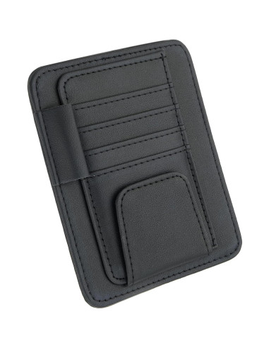 Organizador de Visera Solar Aturmon para Coche Negro - 5 Bolsillos