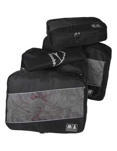 Set de 5 Cubos de Empaque Hopsooken para Viaje Negro