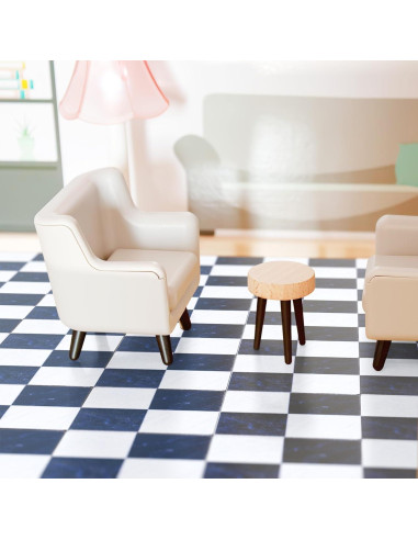 Suelo de Casa de Muñecas DOITOOL 27PCS Madera Natural