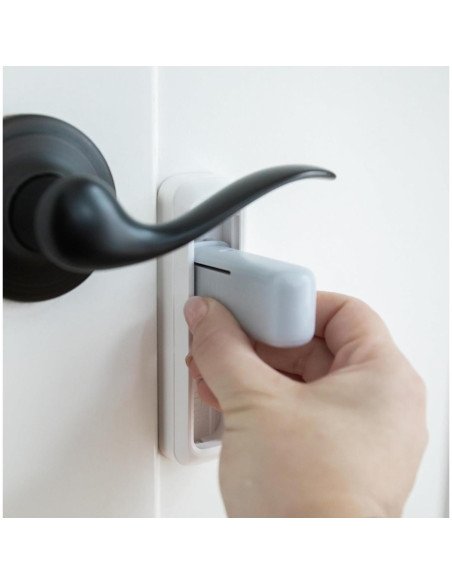 Cerradura de Puerta con Palanca Regalo 4 Unidades Blanca