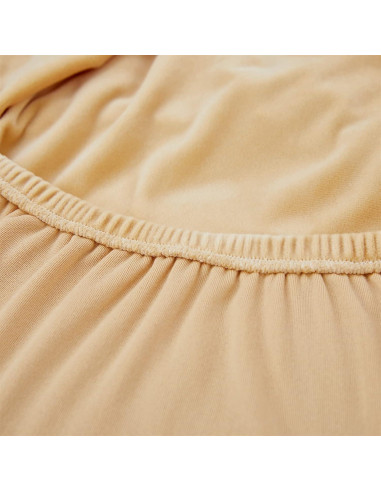 Funda de Almohada Cuadrada EURHOWING Terciopelo Beige 45x45cm