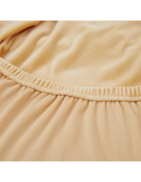 Funda de Almohada Cuadrada EURHOWING Terciopelo Beige 45x45cm