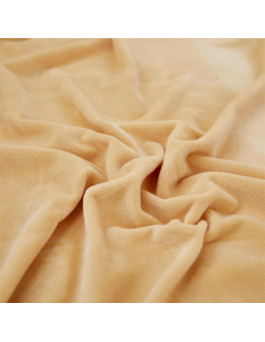 Funda de Almohada Cuadrada EURHOWING Terciopelo Beige 45x45cm