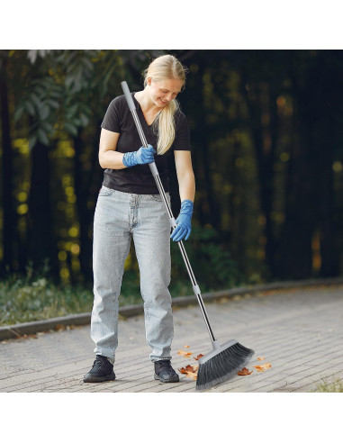 Escoba Ajustable QCFOLY 139.7 cm para Interiores y Exteriores