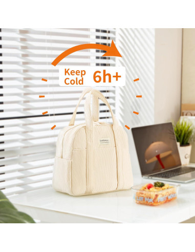 Bolsa de Almuerzo Aislada Belaven Beige 15 Latas 6 Horas Frío