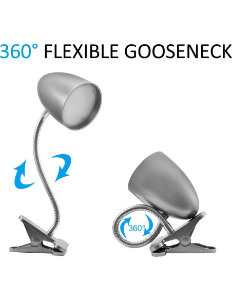 Lámpara de escritorio Energetic con abrazadera 3.5W 240LM