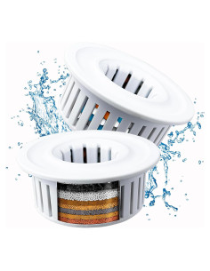 Cartucho de Filtro Voolan para Ducha - Paquete de 2 Filtros 15 Etapas