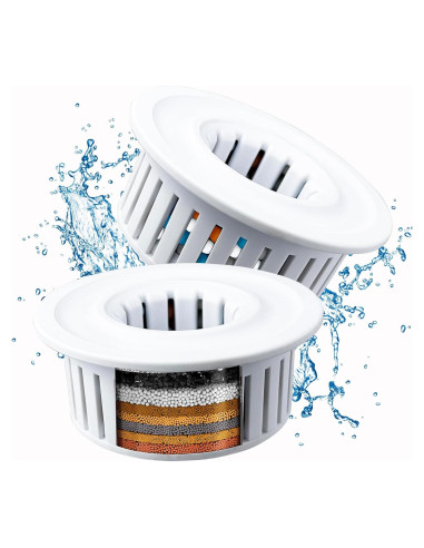 Cartucho de Filtro Voolan para Ducha - Paquete de 2 Filtros 15 Etapas