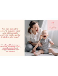 Asiento de Entrenamiento para Baño Apybaby Blanco Nieve 2