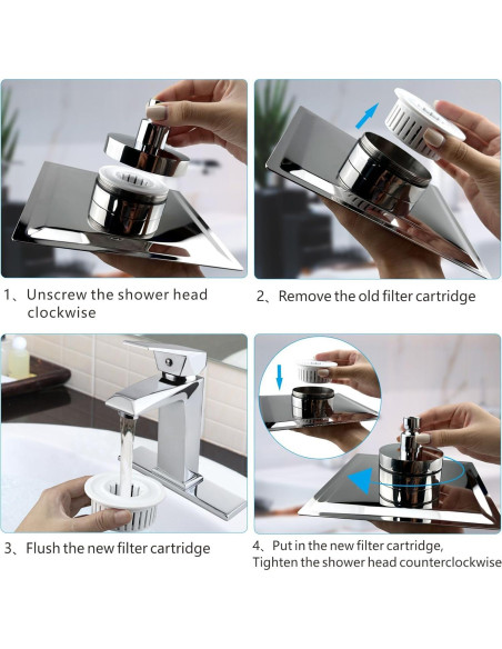 Cartucho de Filtro Voolan para Ducha - Paquete de 2 Filtros 15 Etapas