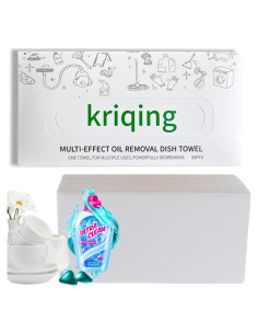 Paños de Limpieza Kriqing 50 Unidades Jabón Activado