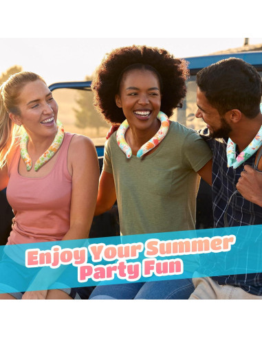 Paquete de 5 Enfriadores de Cuello TrelaCo Floral Ajustables