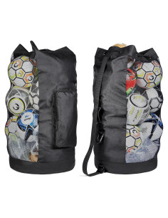 Bolsa de Malla XL Fitdom 49L con Correa Ajustable y Bolsillo