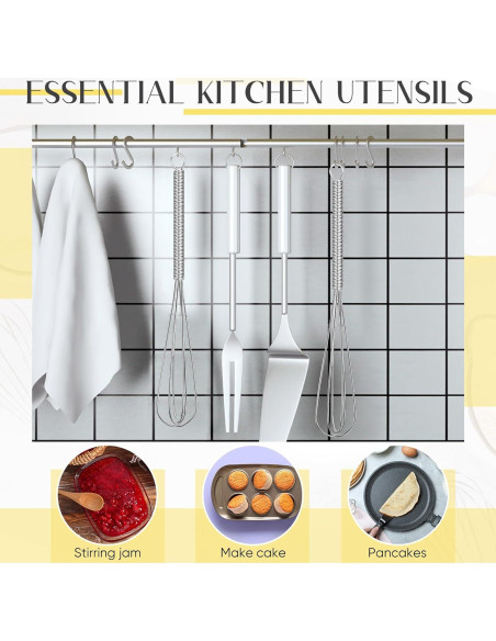 Mini Batidores de Acero Inoxidable Baderke - 10 Pcs 15.24 cm