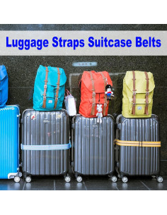 Correa de Equipaje Ajustable M METERXITY 2.01m Negro 2