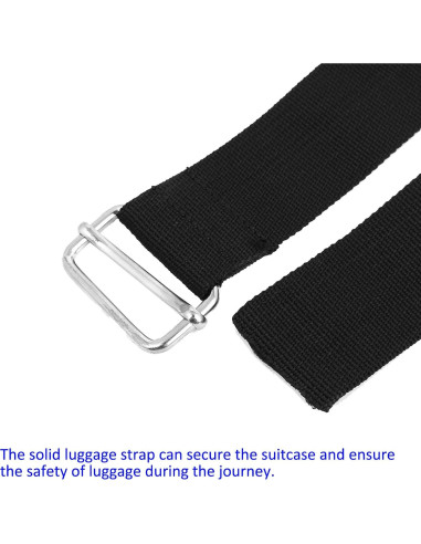 Correa de Equipaje Ajustable M METERXITY 2.01m Negro