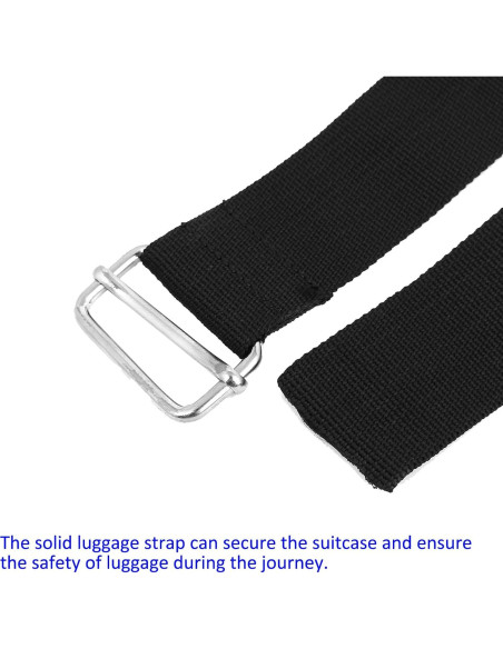 Correa de Equipaje Ajustable M METERXITY 2.01m Negro