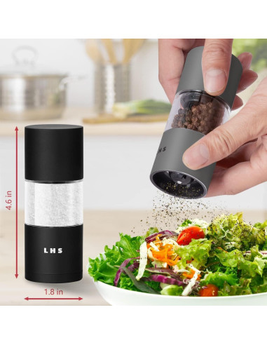 Juego de Molinillos de Sal y Pimienta LHS 11.7 cm Acero Inoxidable