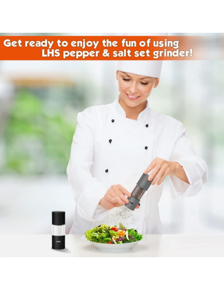 Juego de Molinillos de Sal y Pimienta LHS 11.7 cm Acero Inoxidable