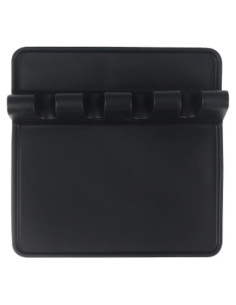 Soporte de Utensilios de Silicona uvbws Negro - Antideslizante y Resistente al Calor