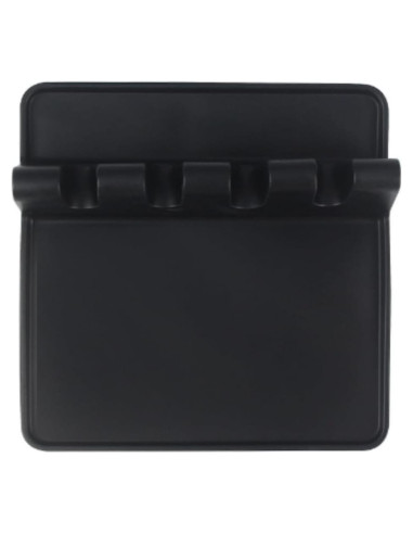 Soporte de Utensilios de Silicona uvbws Negro - Antideslizante y Resistente al Calor