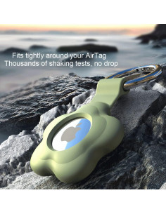 Paquete de 4 fundas de silicona Alsukeay para AirTag 2