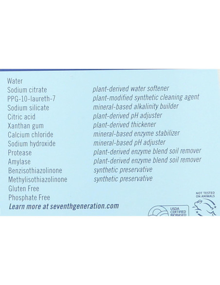 Gel para Lavavajillas Seventh Generation 1240ml Libre y Claro
