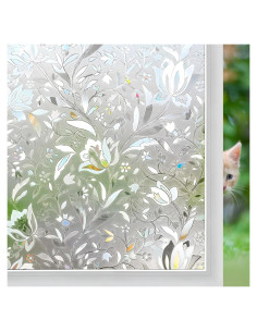 Película de Ventana Floral Niviy 44.96 x 199.9 cm Anti-UV