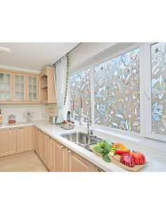 Película de Ventana Floral Niviy 44.96 x 199.9 cm Anti-UV 2