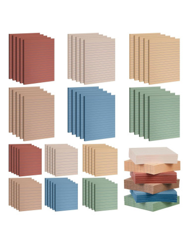 Paquete de 60 Notas Adhesivas Weekgrat 1800 Hojas Multicolor