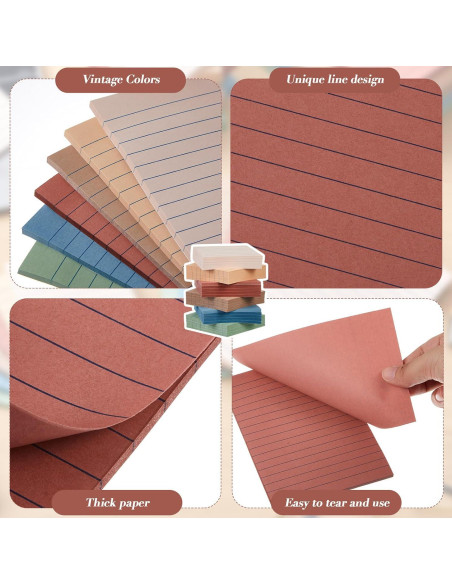 Paquete de 60 Notas Adhesivas Weekgrat 1800 Hojas Multicolor