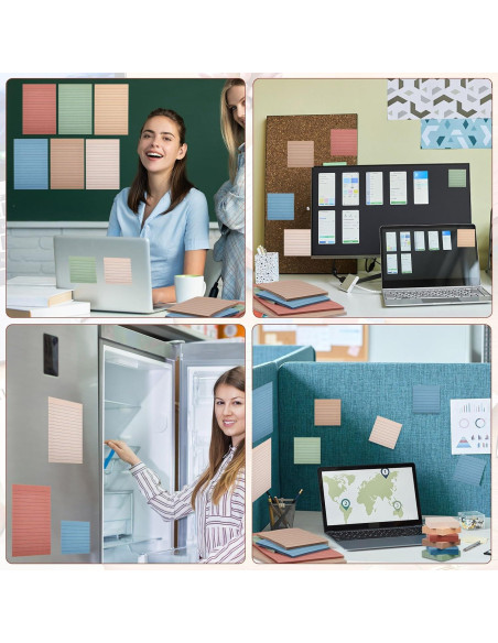 Paquete de 60 Notas Adhesivas Weekgrat 1800 Hojas Multicolor