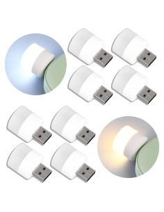 Lámpara LED USB Portátil Linwnil - Luz Cálida y Blanca 4 Piezas