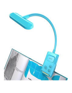 Luz de libro AXX recargable 1000mAh con clip - Azul Brumoso