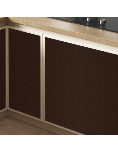 Parche de Reparación de Cuero Amiya 40x203 cm Marrón Oscuro