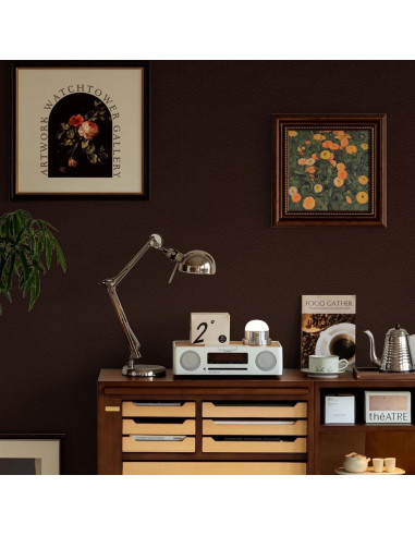 Parche de Reparación de Cuero Amiya 40x203 cm Marrón Oscuro