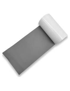 Parche de Reparación de Cuero Autoadhesivo KEVWR 10x160cm Gris