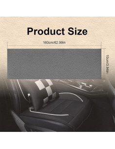 Parche de Reparación de Cuero Autoadhesivo KEVWR 10x160cm Gris 2