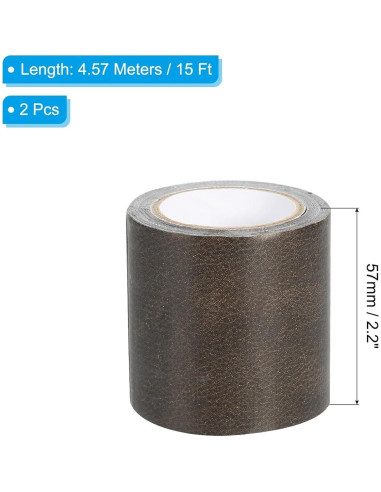 Cinta de Reparación de Cuero PATIKIL 5.6 cm x 9.14 m Marrón