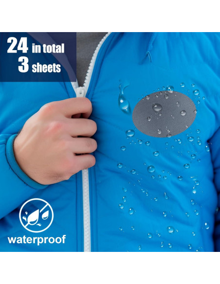 24 Parches de Reparación Autoadhesivos SmallCat Nylon Impermeables