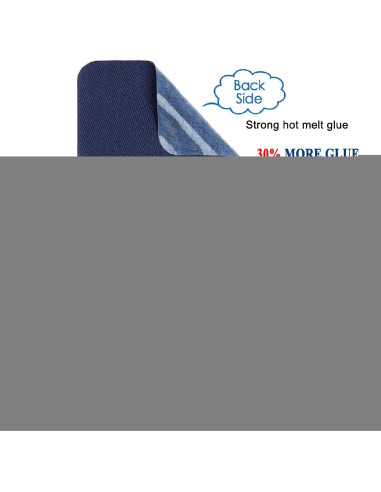 12 Parches Termoadhesivos Beige TXSN 7.5x10.5 cm Algodón