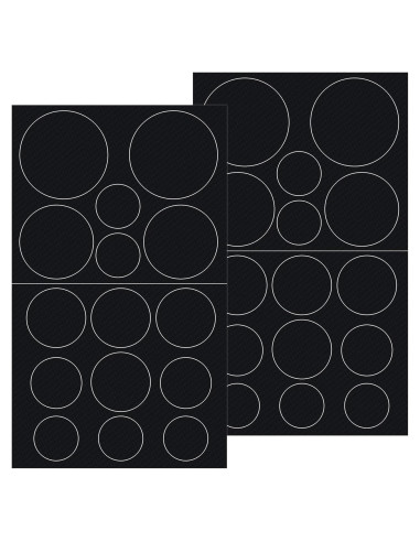 30 Parches de Reparación Autoadhesivos Pndeyo - Nylon Negro