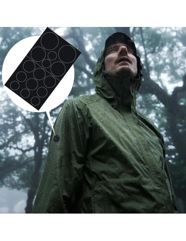 30 Parches de Reparación Autoadhesivos Pndeyo - Nylon Negro