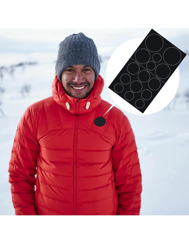 30 Parches de Reparación Autoadhesivos Pndeyo - Nylon Negro