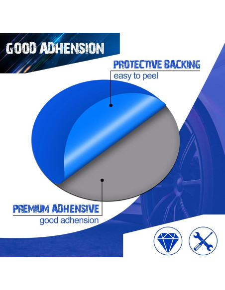 Kit de 100 Parches de Neumático Tallew 58 mm Reparación Fría