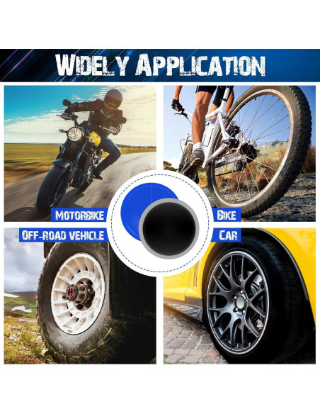 Kit de 100 Parches de Neumático Tallew 58 mm Reparación Fría