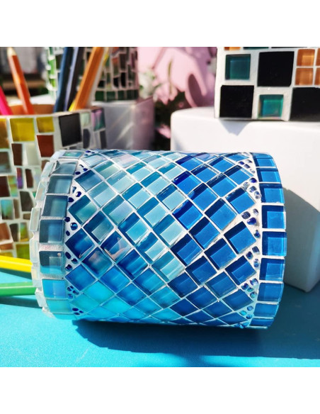 Azulejos de mosaico de vidrio BigOtters 140g para manualidades